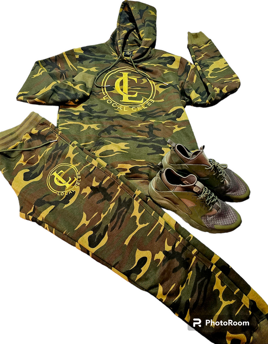 Camo Local Celeb Fleece Jogger Set
