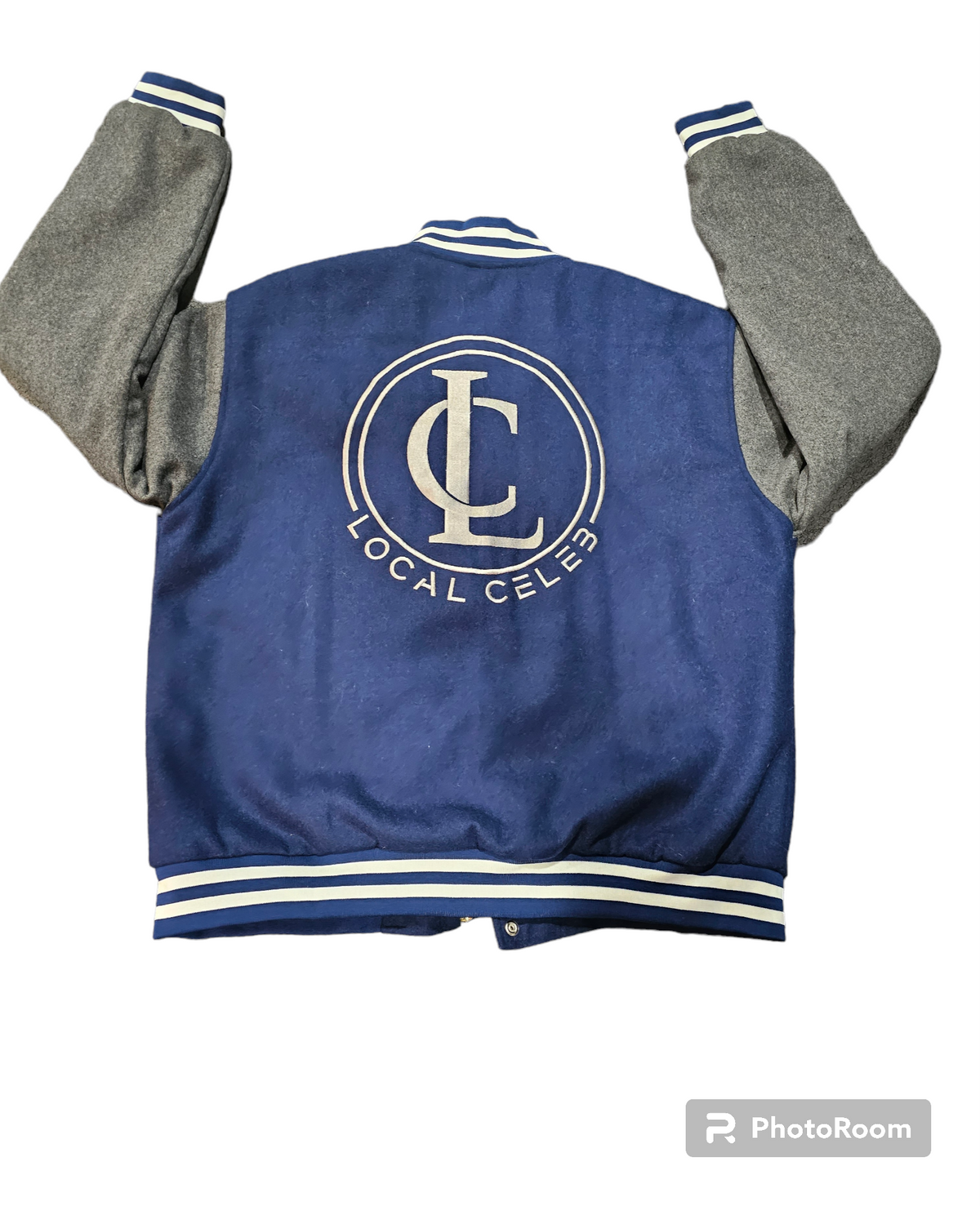 Navy/Grey Local Celeb Varsity Jacket