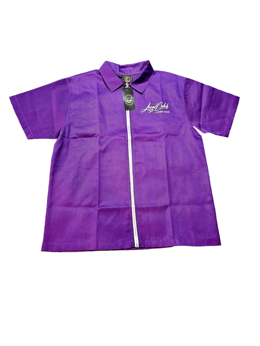 Local Celeb Bowling Style Zip-Up Shirt