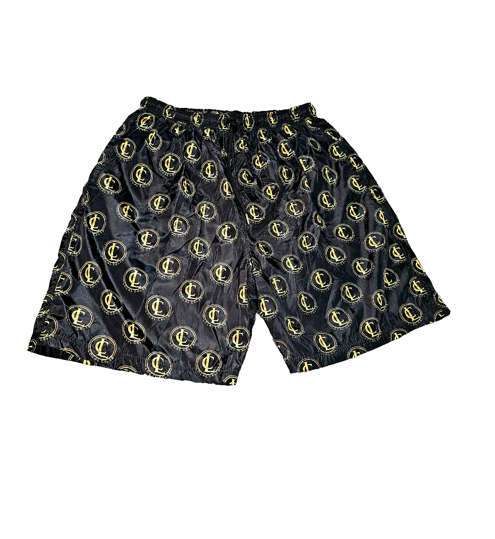 Black Nylon Local Celeb Shorts w/ Pockets